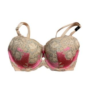 Victoria secret very sexy balconnet pink lace bra new with tag 34D